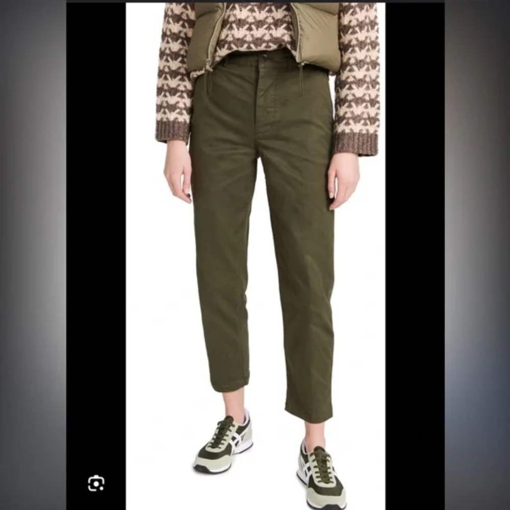 Alex Mill Boy Pleated Pant in Chino Deep Olive